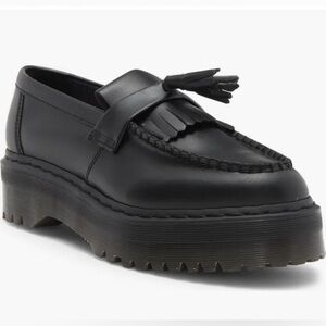 NWOT Dr. Martens Platform Vegan Adrian Quad Tassel Loafers